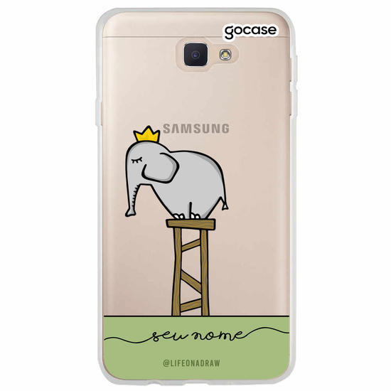 Capinha para celular Com amor, Elefante