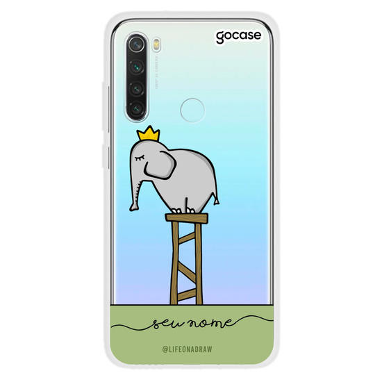 Capinha para celular Com amor, Elefante