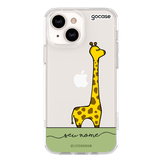 Capinha para celular Com amor, Girafa