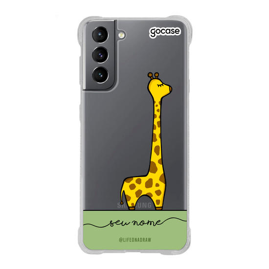 Capinha para celular Com amor, Girafa