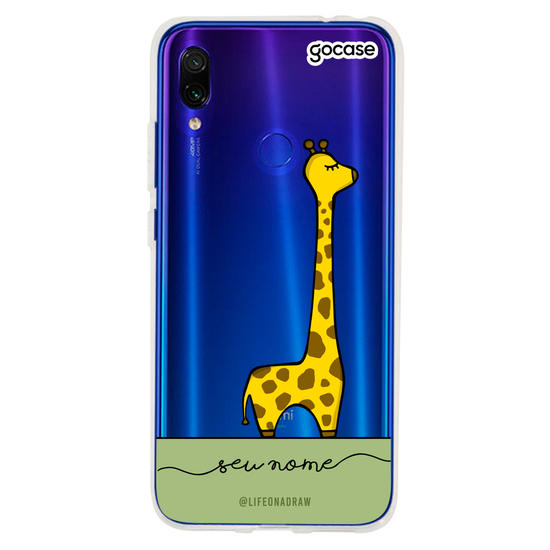 Capinha para celular Com amor, Girafa