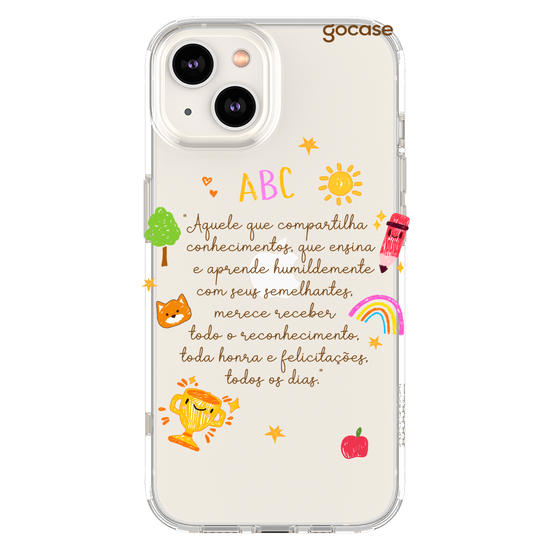 Capinha para celular  Com Carinho, Profe