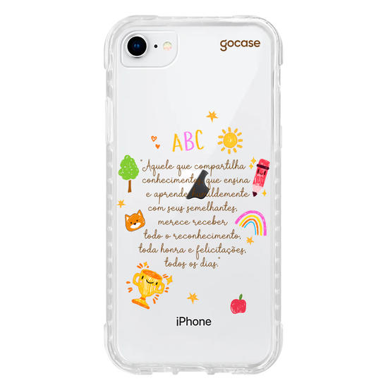 Capinha para celular  Com Carinho, Profe