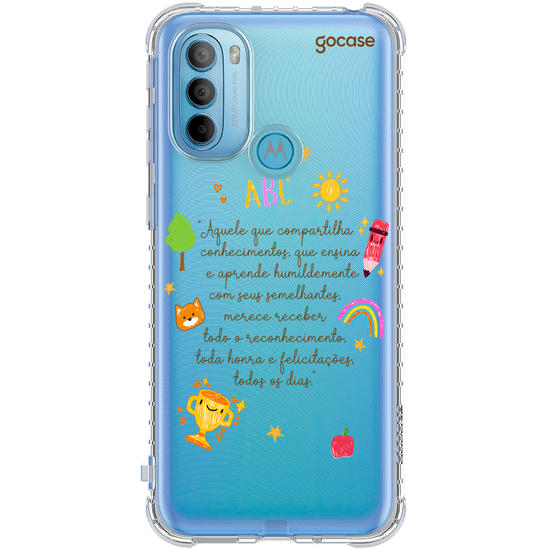 Capinha para celular  Com Carinho, Profe