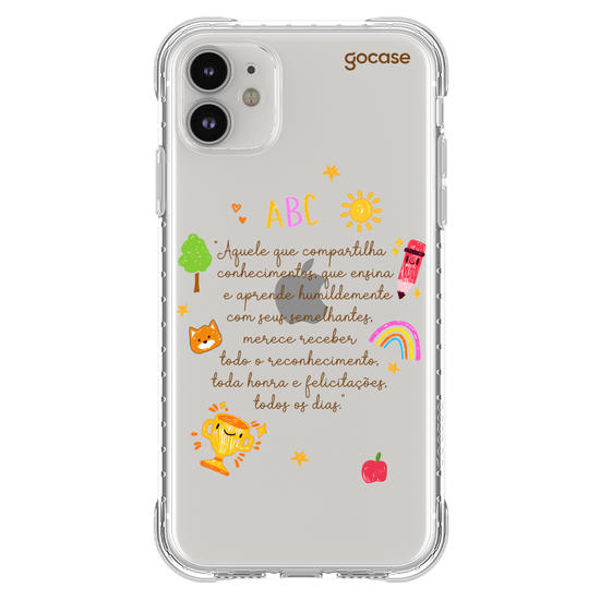 Capinha para celular  Com Carinho, Profe