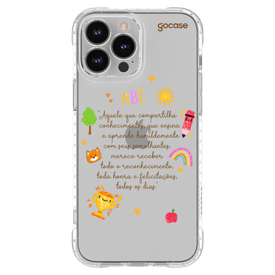 Capinha para celular  Com Carinho, Profe