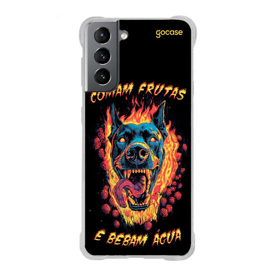 Capinha para celular  Comam Frutas e Bebam Água