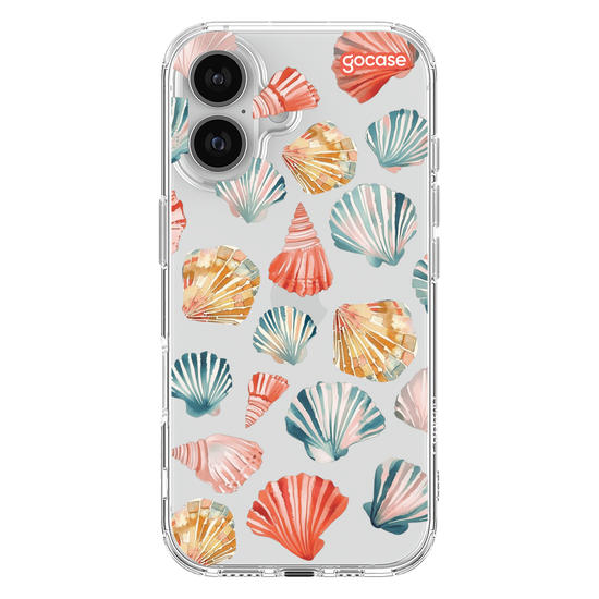 Capinha para celular  Conchas em Aquarela