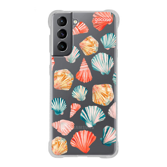 Capinha para celular  Conchas em Aquarela
