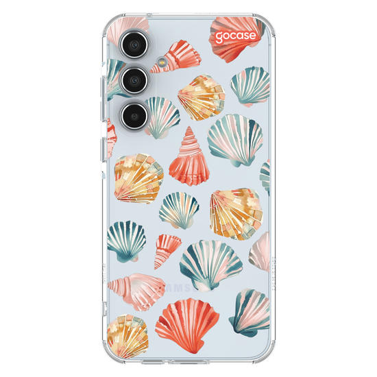 Capinha para celular  Conchas em Aquarela