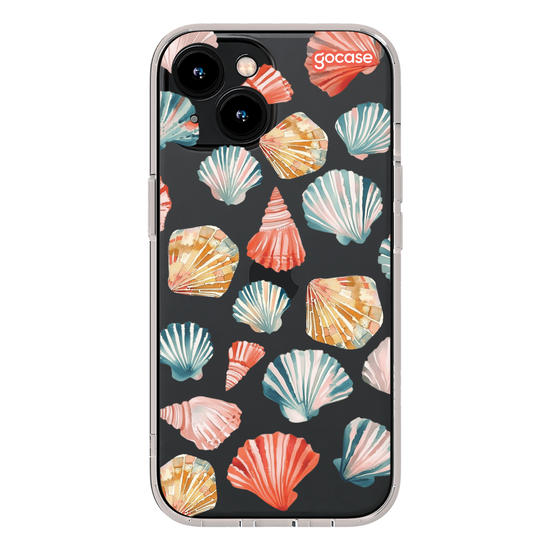 Capinha para celular  Conchas em Aquarela