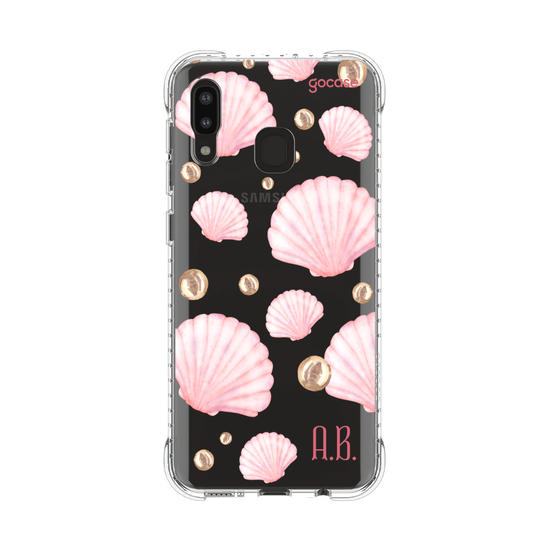 Capinha para celular  Conchas Rosa Suave