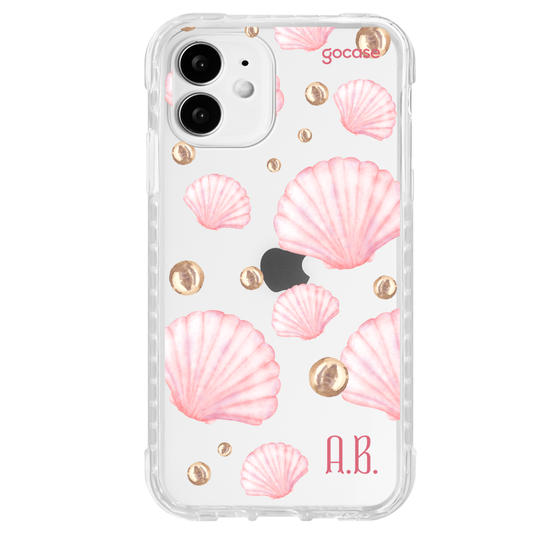 Capinha para celular  Conchas Rosa Suave