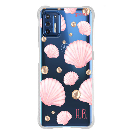 Capinha para celular  Conchas Rosa Suave