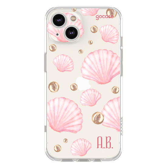Capinha para celular  Conchas Rosa Suave