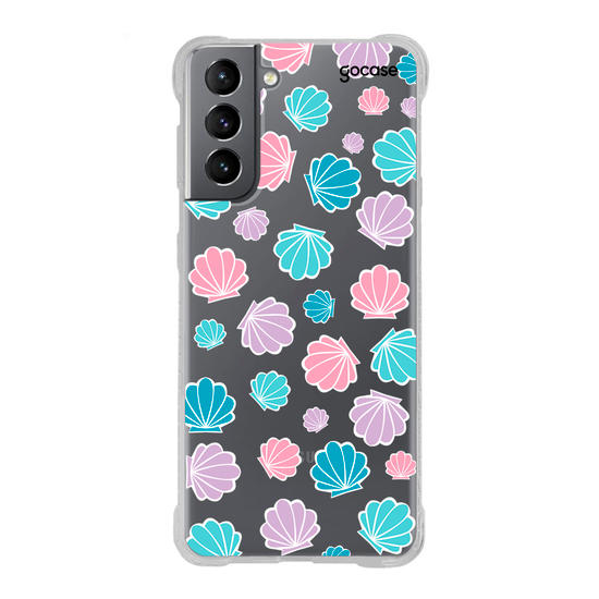 Capinha para celular Conchas Coloridas