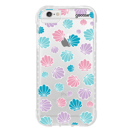 Capinha para celular Conchas Coloridas