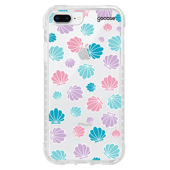 Capinha para celular Conchas Coloridas