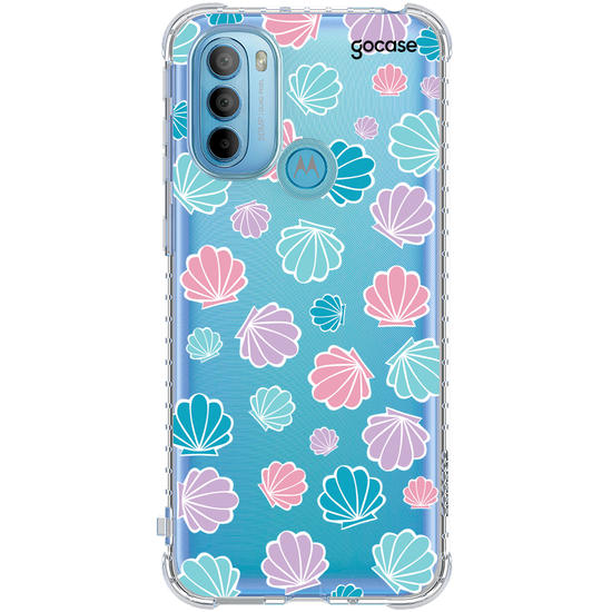 Capinha para celular Conchas Coloridas