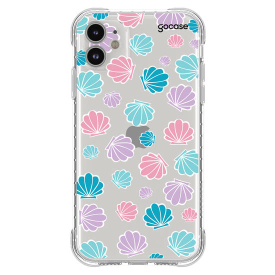 Capinha para celular Conchas Coloridas