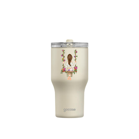 Copo Térmico Daily Garota Floral