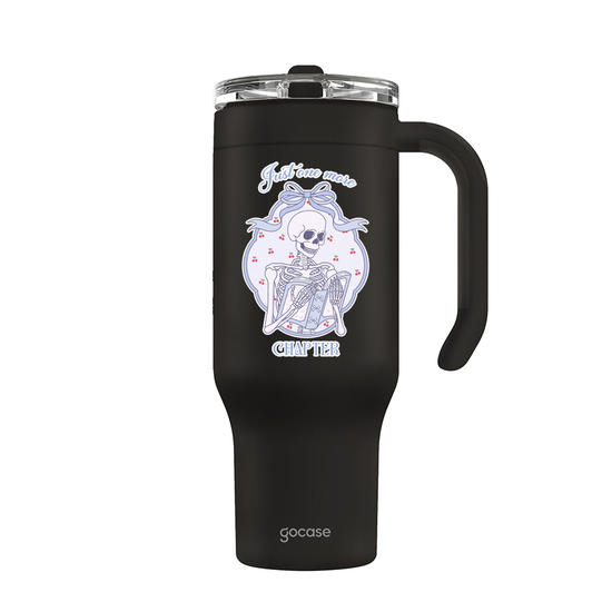 Copo Térmico Life + Ebook -  Book Lover - Just One More Chapter