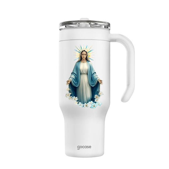 Copo Térmico Life + Ebook - Céu de Maria