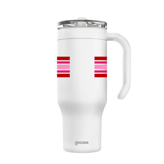 Copo Térmico Life + Ebook -  Cool Stripes