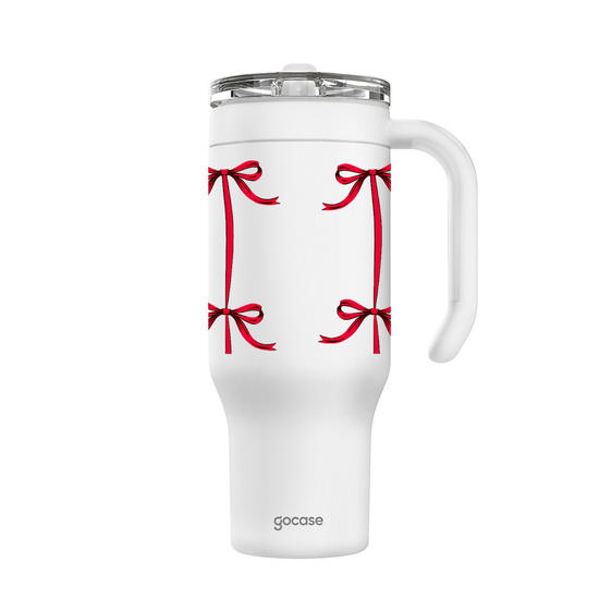 Copo Térmico Life + Ebook -  Coquette Cherry