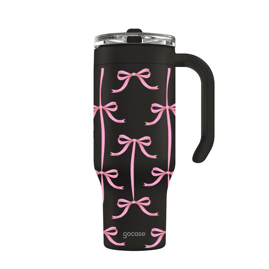 Copo Térmico Life + Ebook -  Coquette Pink