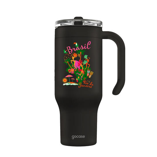 Copo Térmico Life + Ebook - Carnaval Brasil