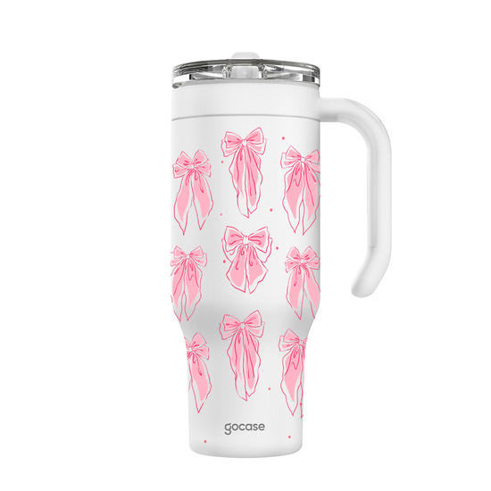  Copo Térmico Life + Ebook  - Rose Coquette