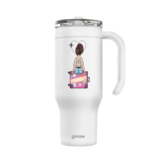 Copo Térmico Life + Ebook -  Garota Viagem Oki