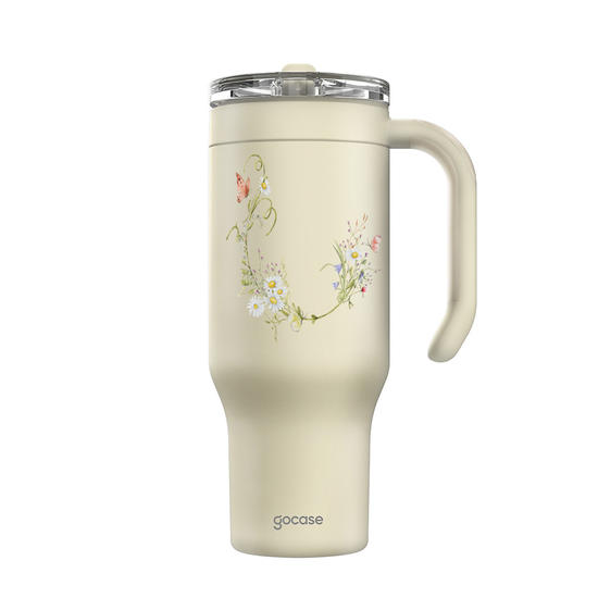 Copo Térmico Life + Ebook -  Inicial-Arranjo-Flores