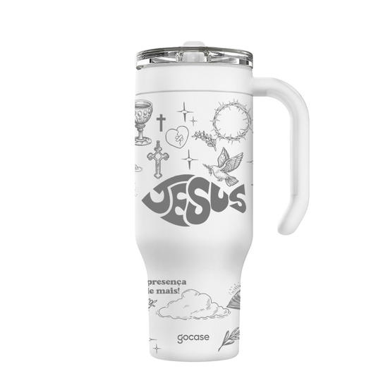 Copo Térmico Life + Ebook -  Jesus Line Itens