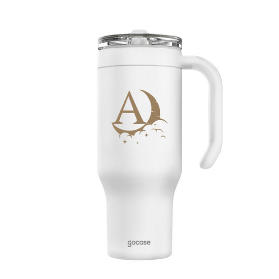 Copo Térmico Life + Ebook -  Night Moon Sky