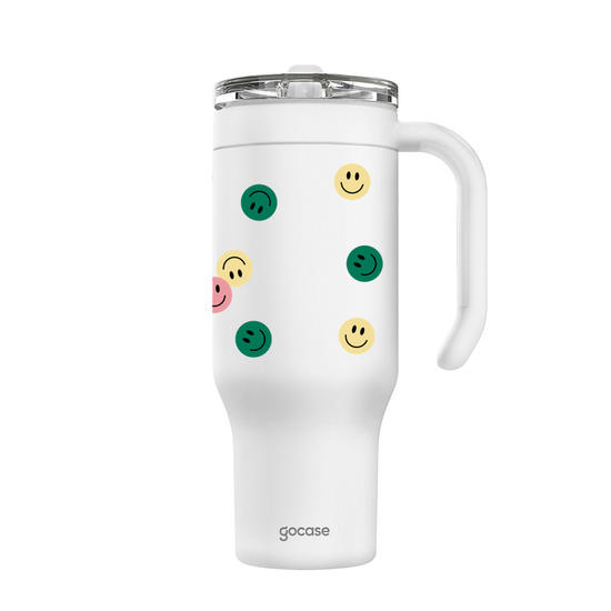 Copo Térmico Life + Ebook -  Smile Vibes