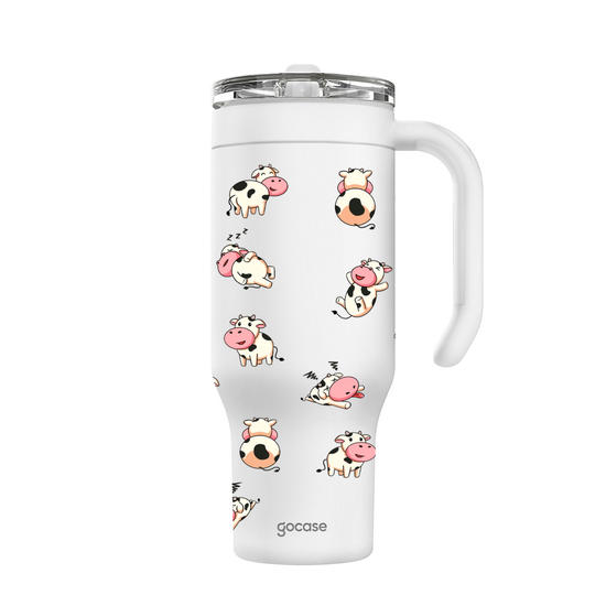 Copo Térmico Life + Ebook -  Vaquinhas 