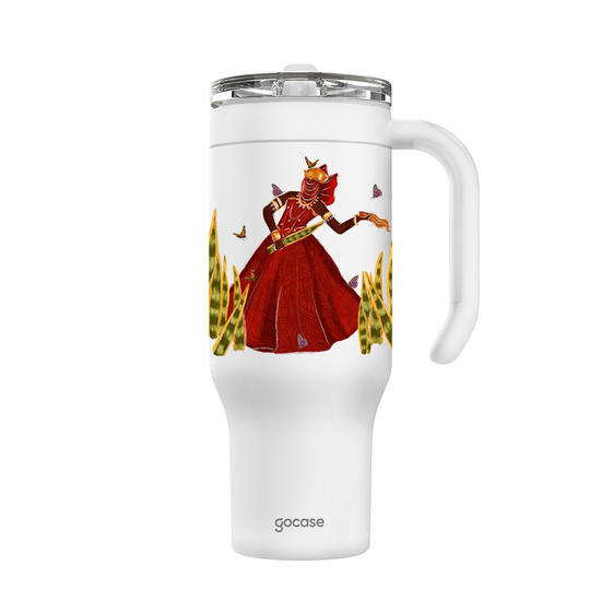 Copo Térmico Life + Ebook -  Raízes do Brasil - Ventos de Iansã