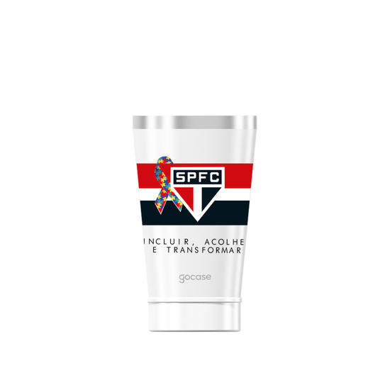 Copo Térmico Cerveja + Ebook - São Paulo - Uniforme 1 2019 Abril Azul