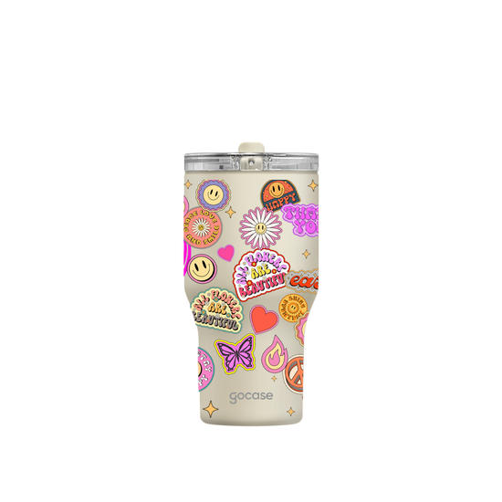 Copo Térmico Daily Good Vibe Stickers