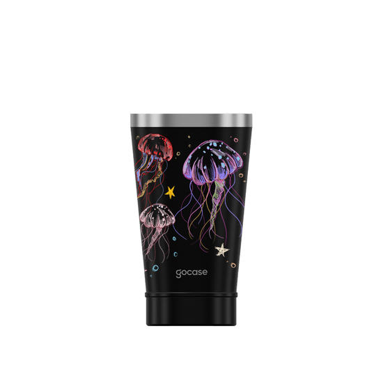 Copo Térmico + Ebook - Jellyfish Drawing