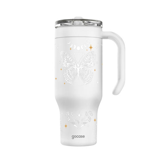 Copo Térmico Life + Ebook - Borboleta da Sorte Copo Térmico Life + Ebook - Borboleta da Sorte