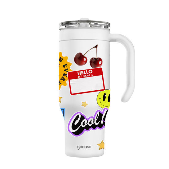 Copo Térmico Life + Ebook -  The Coolest Stickers