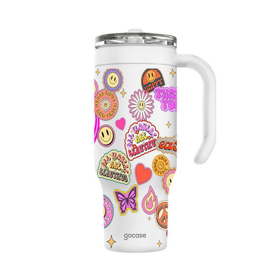 Copo Térmico Life + Ebook - Good Vibe Stickers