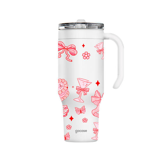 Copo Térmico Life + Ebook -  Soft Rosé Elements