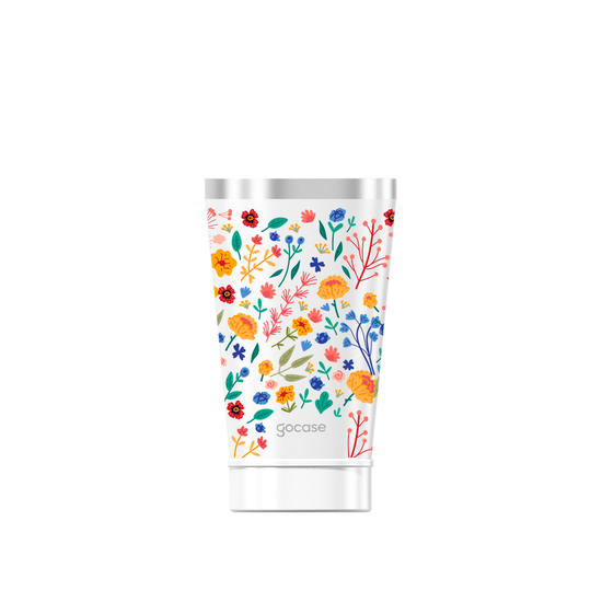 Copo Térmico Vibe - Cute Flowers Pattern