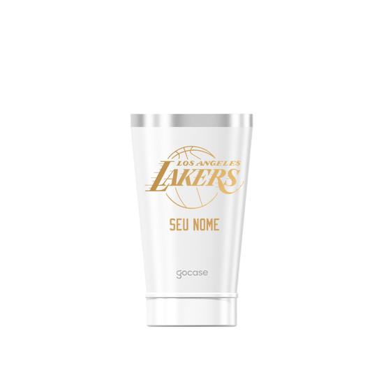 Copo Térmico + Ebook - Los Angeles Lakers - Escudo Dourado