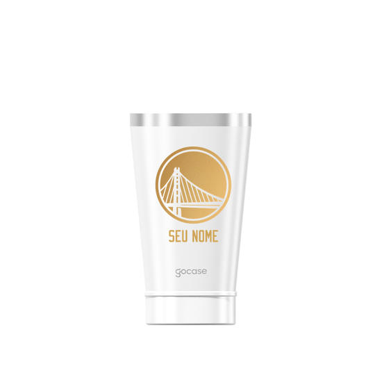 Copo Térmico + Ebook - Golden State Warriors - Escudo Dourado