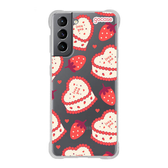 Capinha para celular  Strawberry Cake
